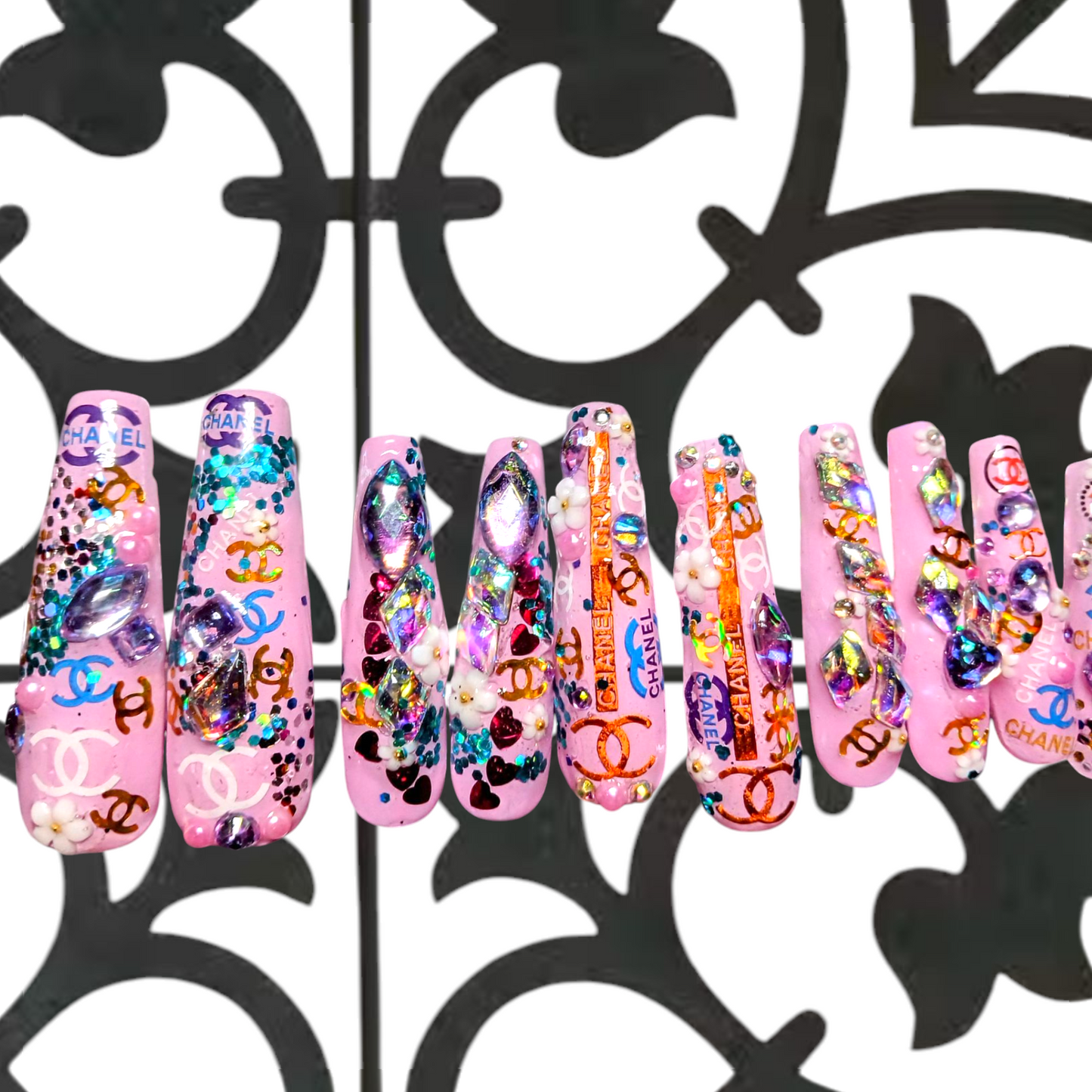 Darla C Pink Press - On Nails