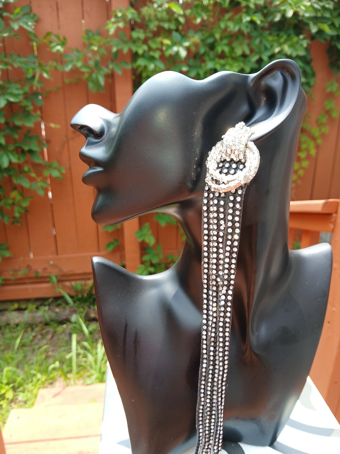 Dazzling Grace Bling Tassel Earrings