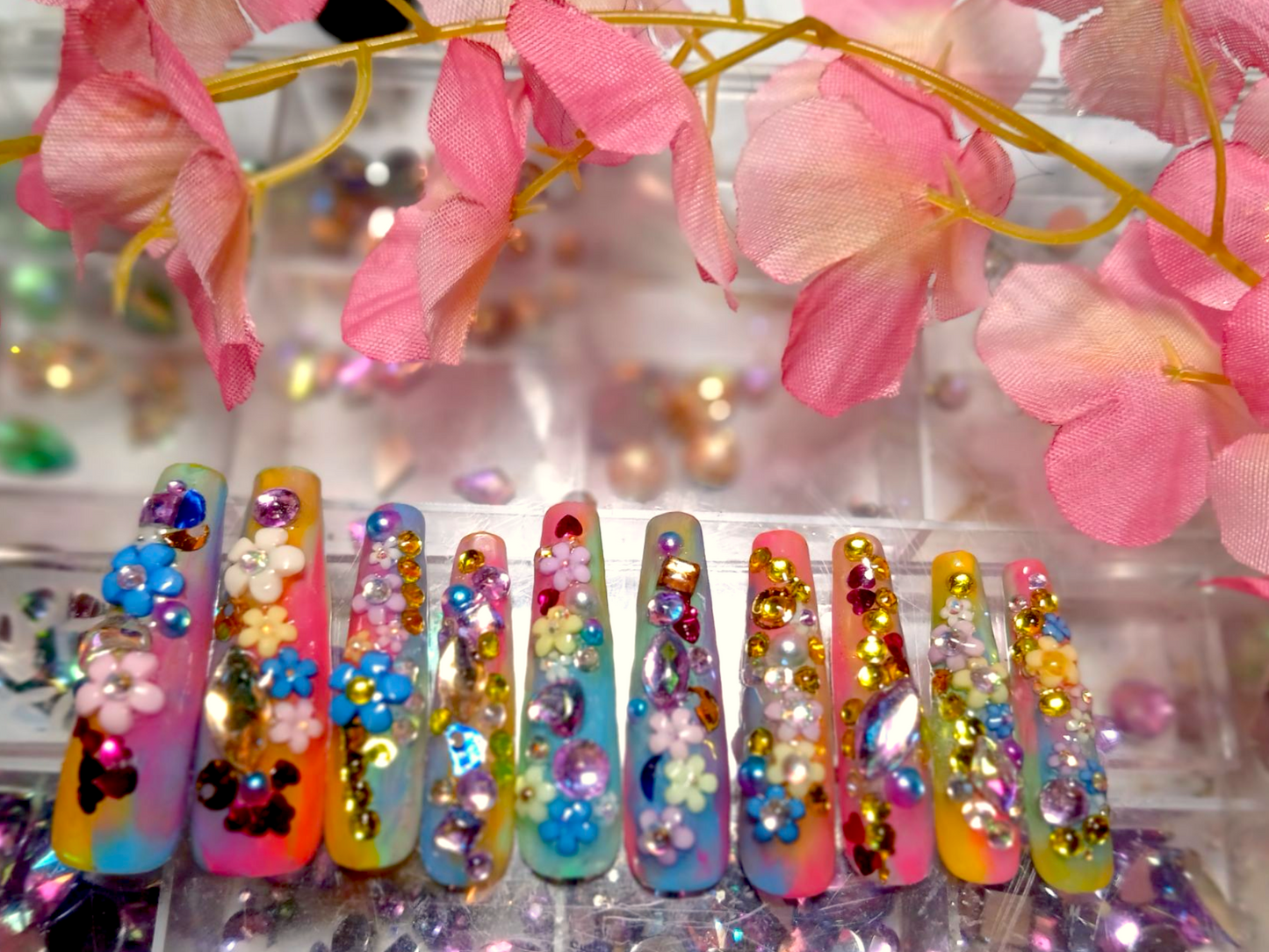 Flower Goddess Press- on Nails